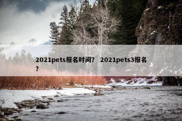 2021pets报名时间？ 2021pets3报名？