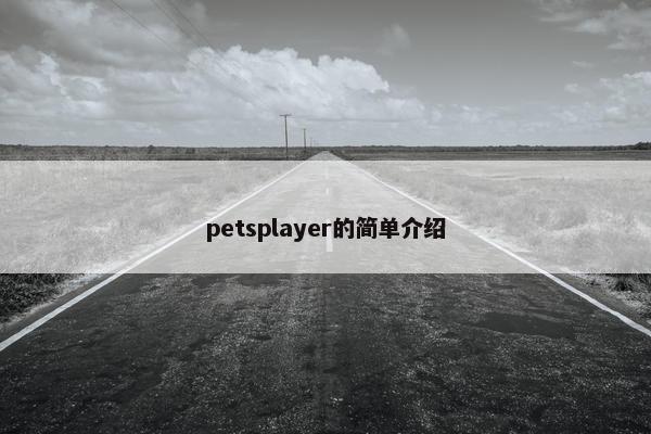 petsplayer的简单介绍