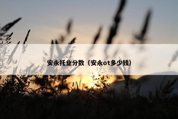 安永托业分数（安永ot多少钱）