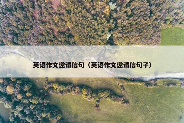 英语作文邀请信句（英语作文邀请信句子）