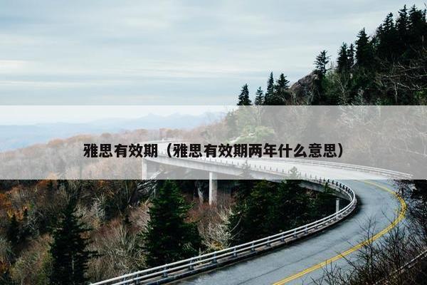 雅思有效期（雅思有效期两年什么意思）