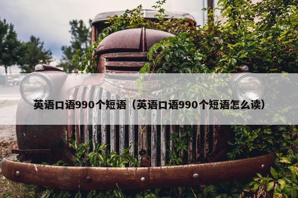 英语口语990个短语（英语口语990个短语怎么读）