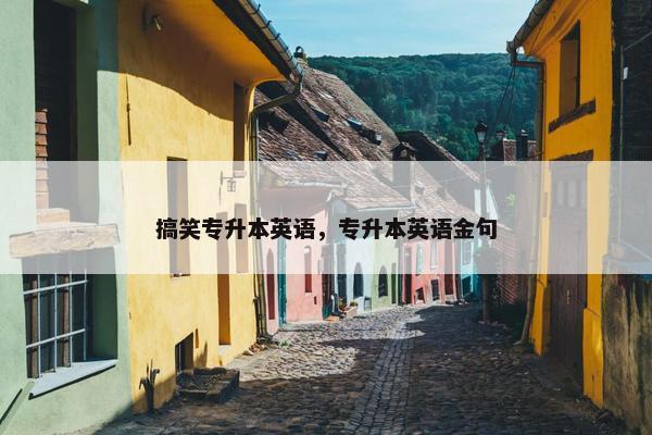 搞笑专升本英语，专升本英语金句