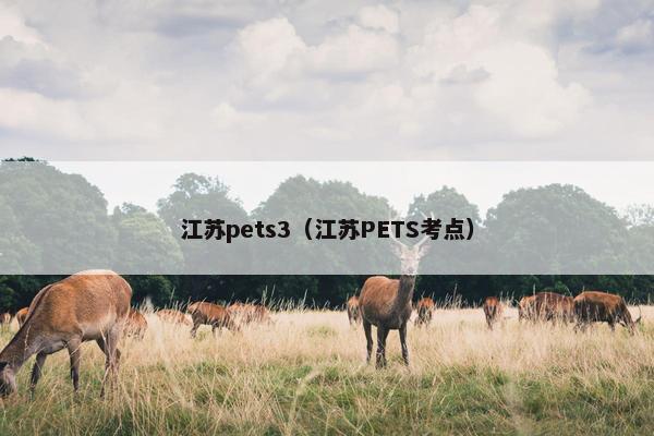 江苏pets3（江苏PETS考点）