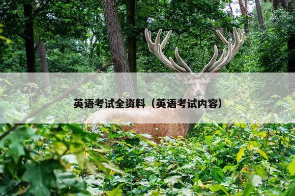 英语考试全资料（英语考试内容）