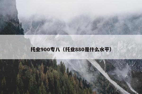 托业900专八（托业880是什么水平）