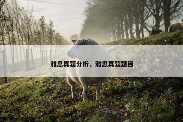 雅思真题分析，雅思真题题目