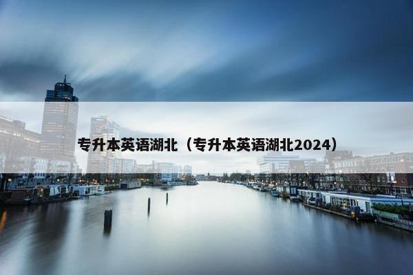 专升本英语湖北（专升本英语湖北2024）