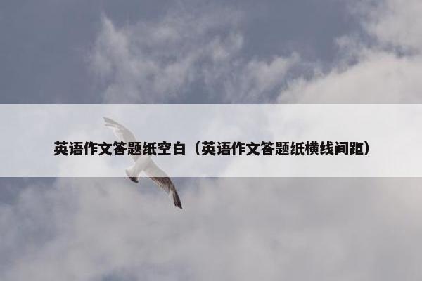 英语作文答题纸空白（英语作文答题纸横线间距）
