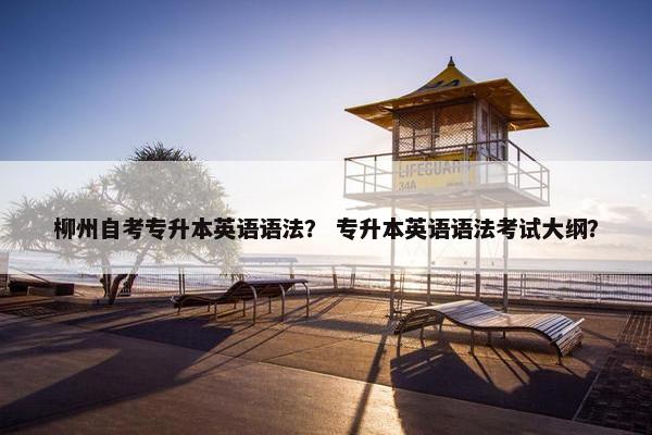 柳州自考专升本英语语法？ 专升本英语语法考试大纲？