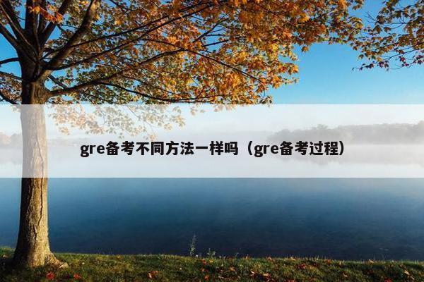 gre备考不同方法一样吗（gre备考过程）