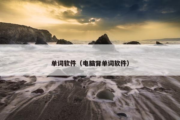 单词软件（电脑背单词软件）