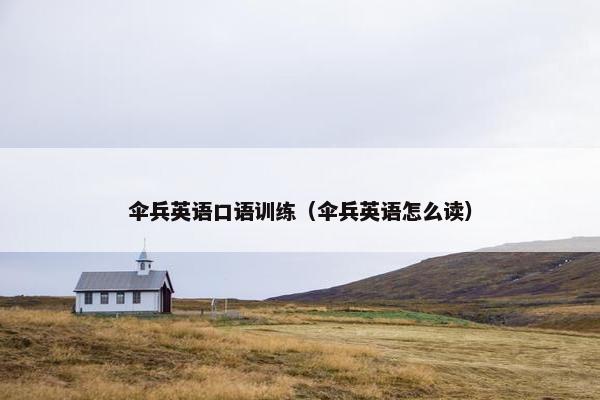 伞兵英语口语训练（伞兵英语怎么读）