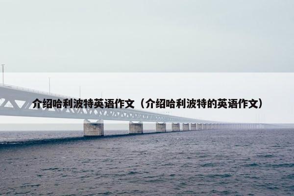 介绍哈利波特英语作文（介绍哈利波特的英语作文）