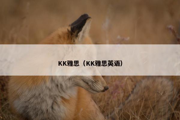 KK雅思（KK雅思英语）