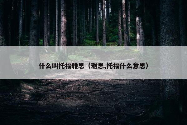 什么叫托福雅思（雅思,托福什么意思）