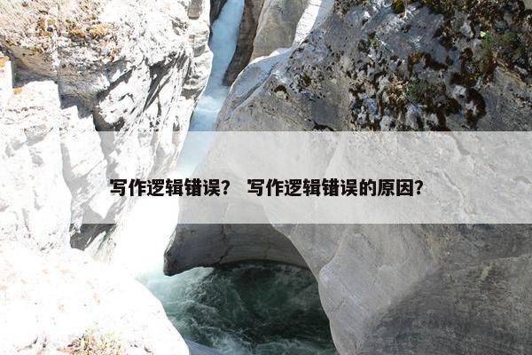 写作逻辑错误？ 写作逻辑错误的原因？