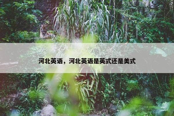 河北英语，河北英语是英式还是美式