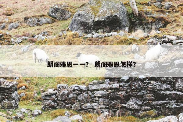 朗阁雅思一一？ 朗阁雅思怎样？