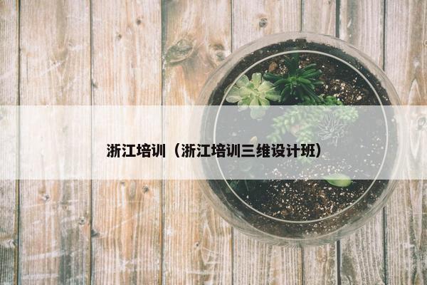 浙江培训（浙江培训三维设计班）