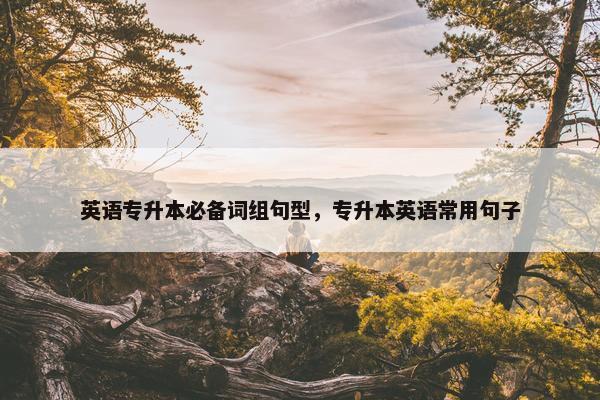 英语专升本必备词组句型，专升本英语常用句子
