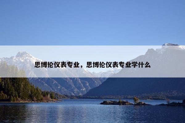 思博伦仪表专业，思博伦仪表专业学什么