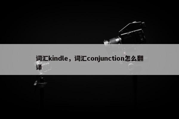 词汇kindle，词汇conjunction怎么翻译