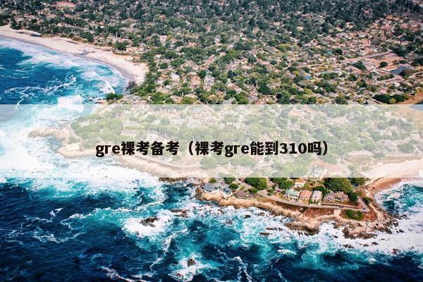 gre裸考备考（裸考gre能到310吗）