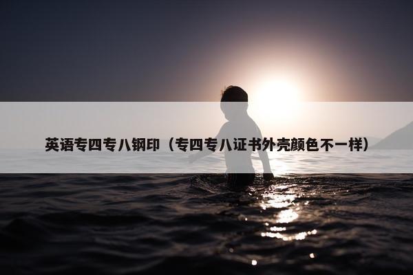 英语专四专八钢印（专四专八证书外壳颜色不一样）