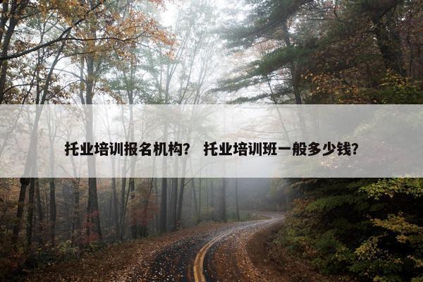 托业培训报名机构？ 托业培训班一般多少钱？