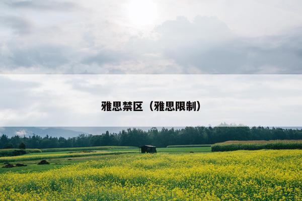 雅思禁区（雅思限制）