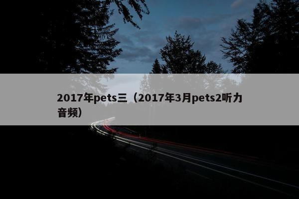 2017年pets三（2017年3月pets2听力音频）