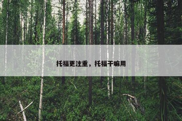 托福更注重，托福干嘛用