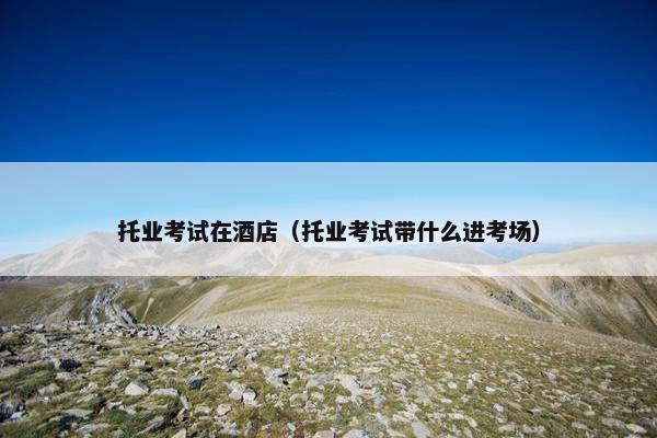 托业考试在酒店（托业考试带什么进考场）