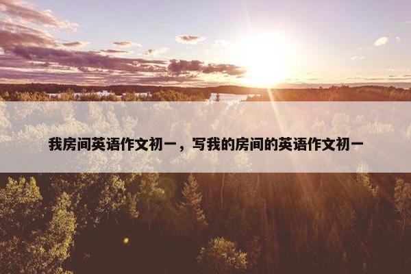 我房间英语作文初一，写我的房间的英语作文初一