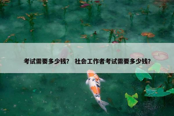 考试需要多少钱？ 社会工作者考试需要多少钱？