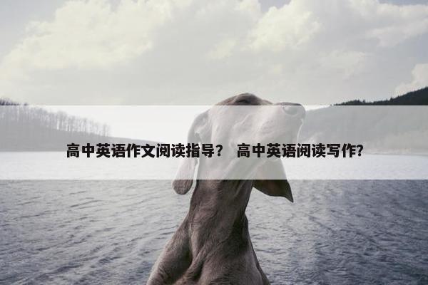 高中英语作文阅读指导？ 高中英语阅读写作？
