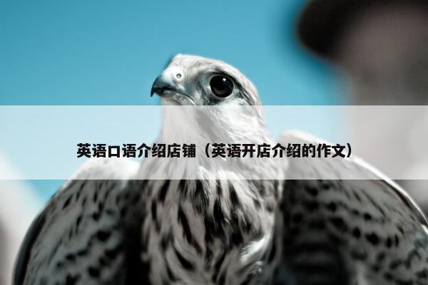 英语口语介绍店铺（英语开店介绍的作文）