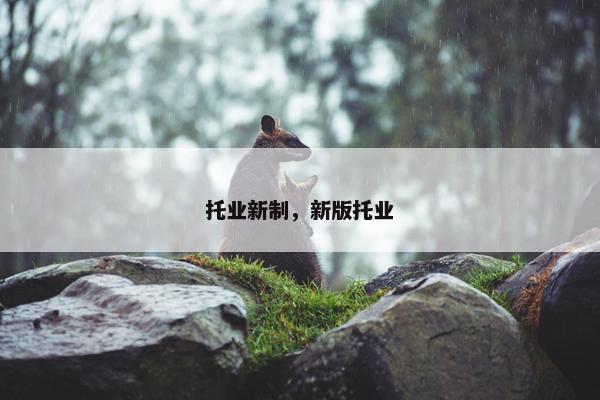 托业新制，新版托业