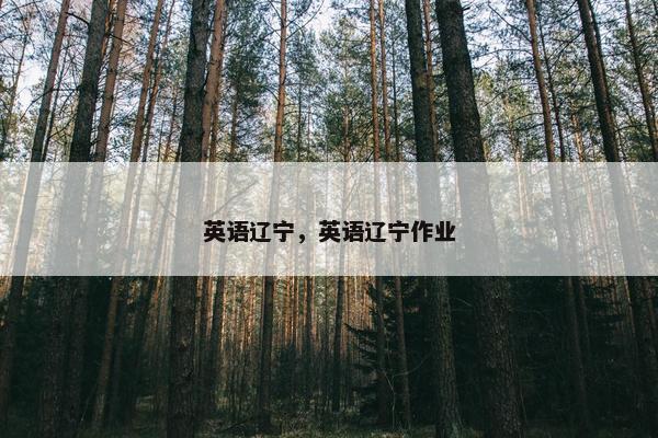 英语辽宁，英语辽宁作业