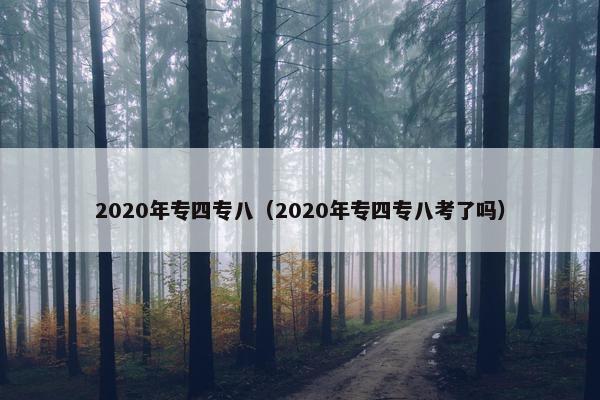 2020年专四专八（2020年专四专八考了吗）