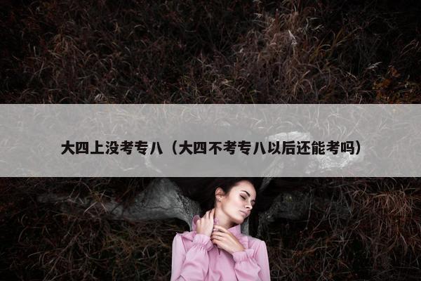 大四上没考专八（大四不考专八以后还能考吗）