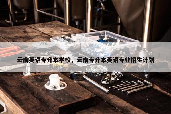 云南英语专升本学校，云南专升本英语专业招生计划
