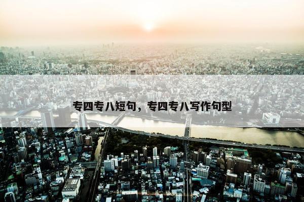 专四专八短句，专四专八写作句型