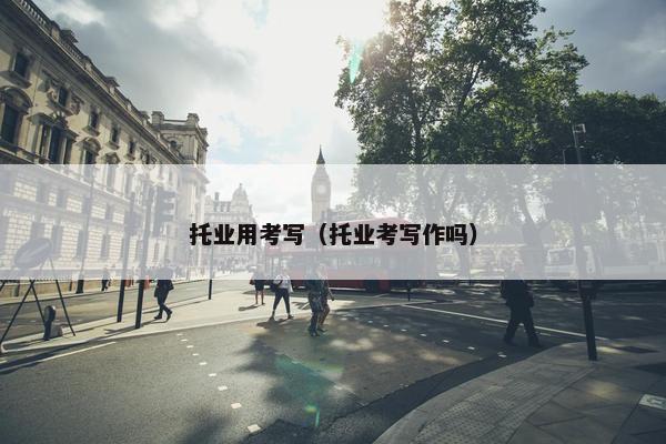 托业用考写（托业考写作吗）