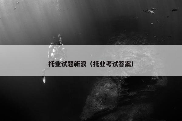 托业试题新浪（托业考试答案）