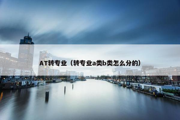 AT转专业（转专业a类b类怎么分的）