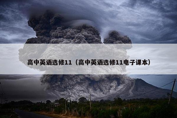 高中英语选修11（高中英语选修11电子课本）
