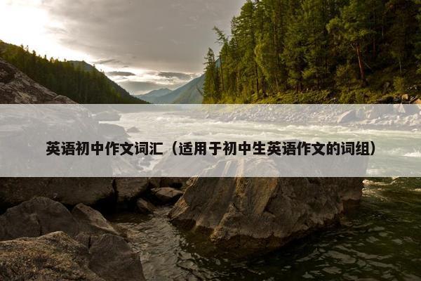 英语初中作文词汇（适用于初中生英语作文的词组）