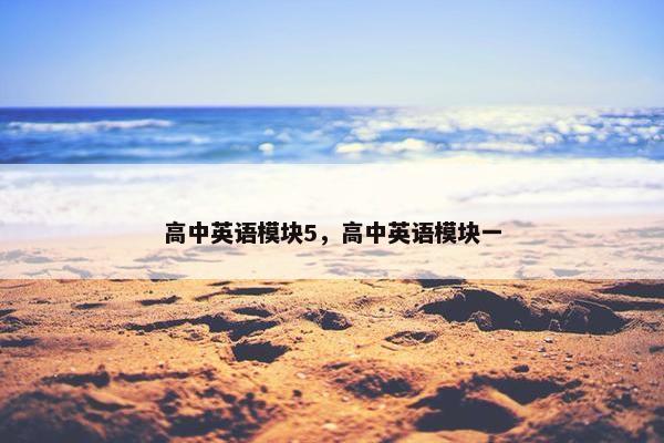 高中英语模块5，高中英语模块一